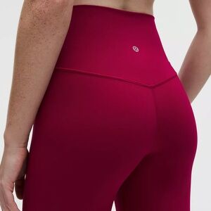 NWT Lululemon Align HR Women's Pant 28” Size 8 Berry Rumble Color